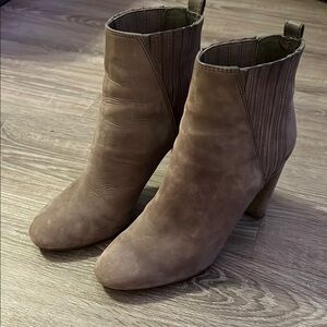 Vince Camuto Taupe Ankle Booties